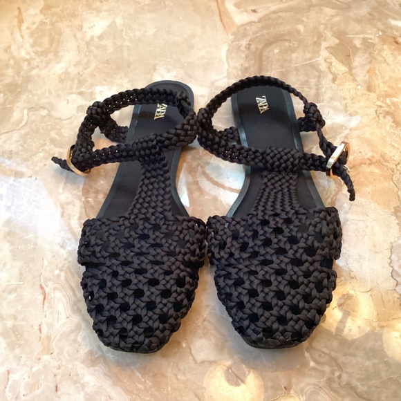 Zara black sandal size 39 - Picture 1 of 3